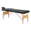 Stół składany do masażu drewniany Balance Lux 3 segmentowy 190x70 czarny
